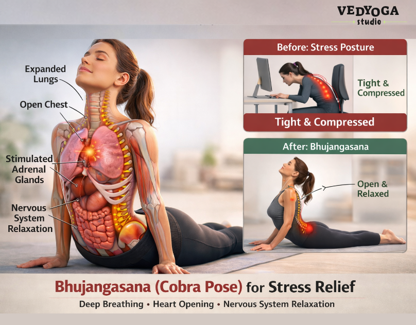 Bhujangasana for Stress Relief
